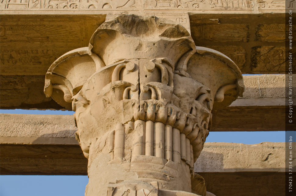Fotografie (c) Matthias_Schneider Ägypten 170425_17354_Kom_Ombo_Kapitell Fotografie (c) Matthias_Schneider Ägypten 170425_17354_Kom_Ombo_Kapitell