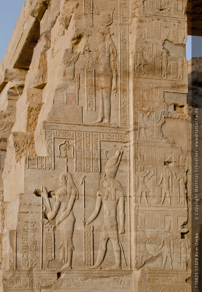 Fotografie (c) Matthias_Schneider Ägypten 170425_17379_Kom_Ombo_Sajet_Pantherfell_Palmenkrone Fotografie (c) Matthias_Schneider Ägypten 170425_17379_Kom_Ombo_Sajet_Pantherfell_Palmenkrone