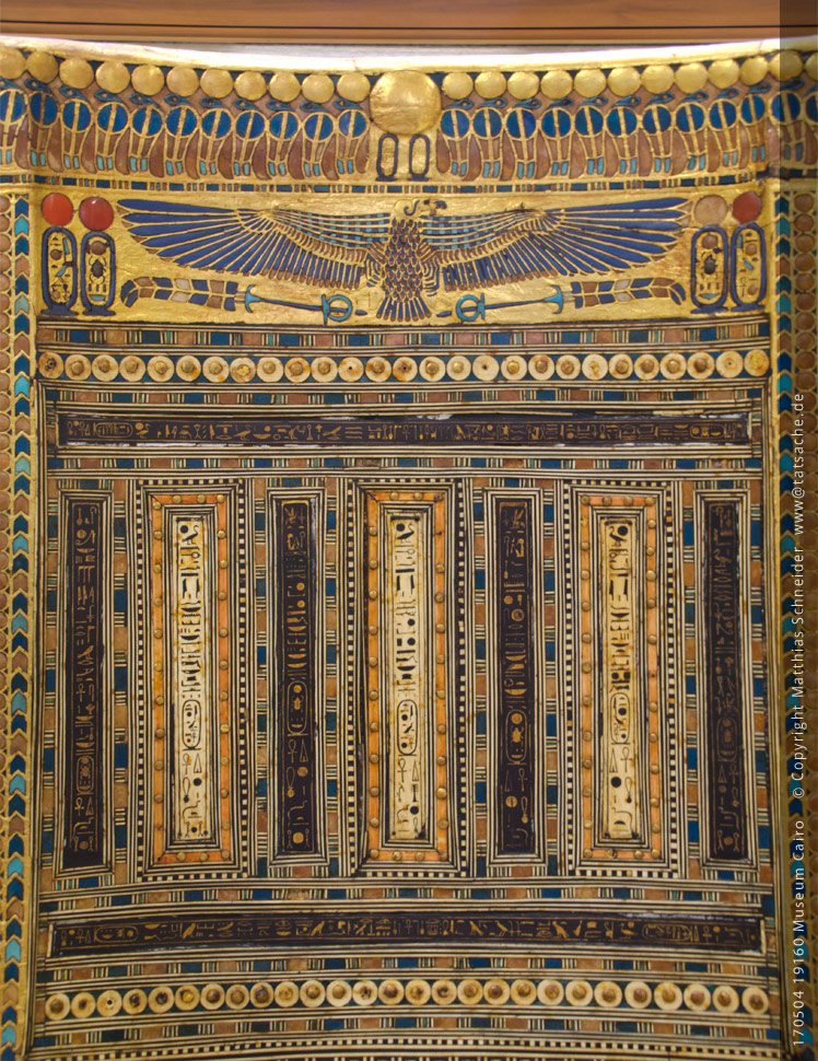 Fotografie (c) Matthias_Schneider Ägypten 170504_19160_Museum_Cairo_Zeremonialstuhl_Tut