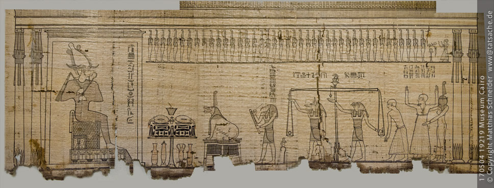 Fotografie (c) Matthias_Schneider Ägypten 170504_19219_Cairo_Papyrus_Totengericht Fotografie (c) Matthias_Schneider Ägypten 170504_19219_Cairo_Papyrus_Totengericht