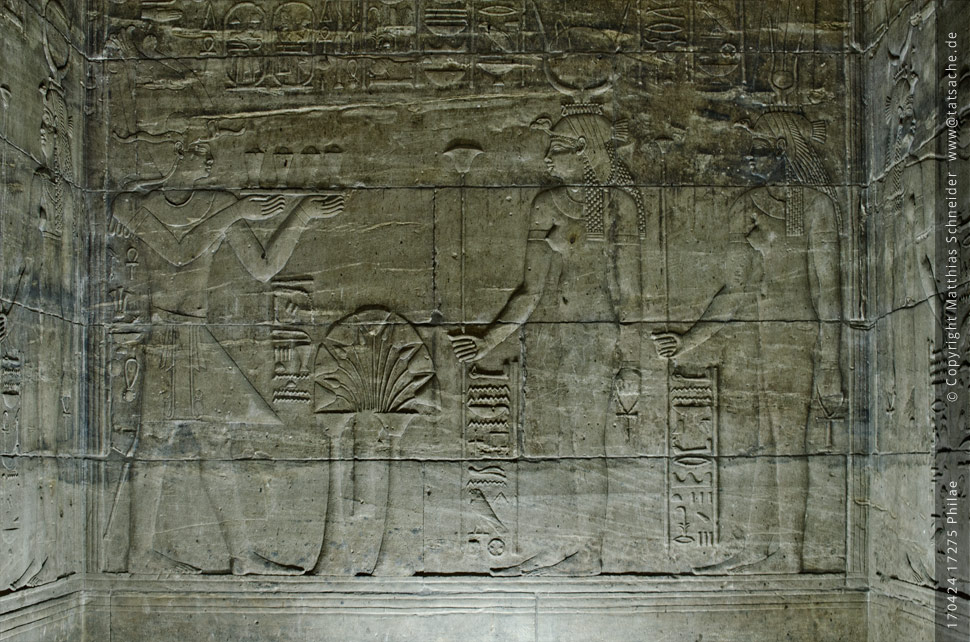 Fotografie (c) Matthias_Schneider Ägypten 170424_17275_Philae-Tempel_Relief Fotografie (c) Matthias_Schneider Ägypten 170424_17275_Philae-Tempel_Relief