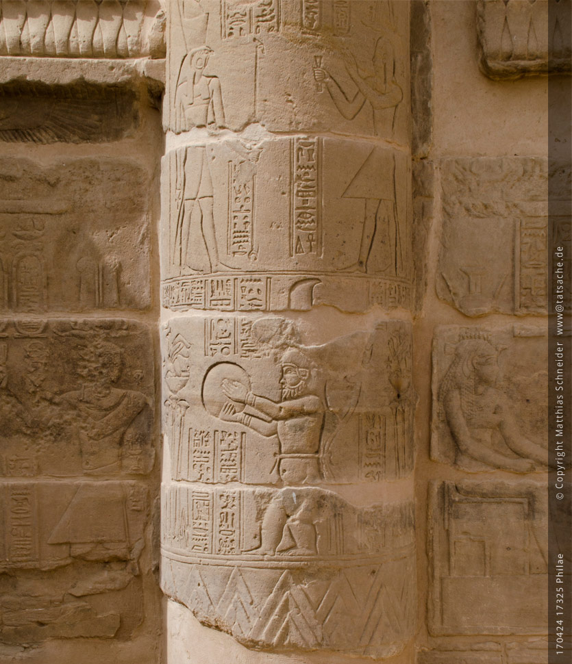 Fotografie (c) Matthias_Schneider Ägypten 170424_17325_Philae_Bes_mit_Trommel