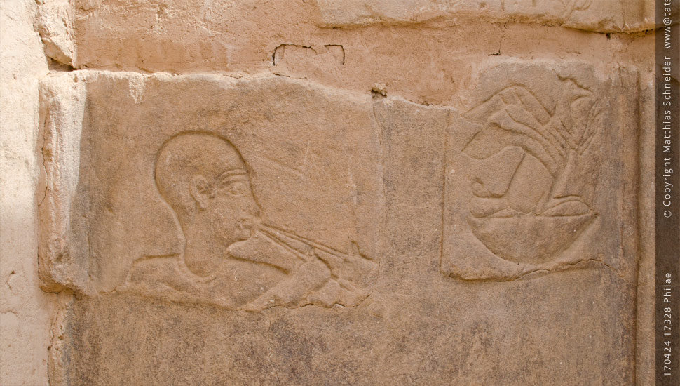 Fotografie (c) Matthias_Schneider Ägypten 170424_17328_Philae_Floetist