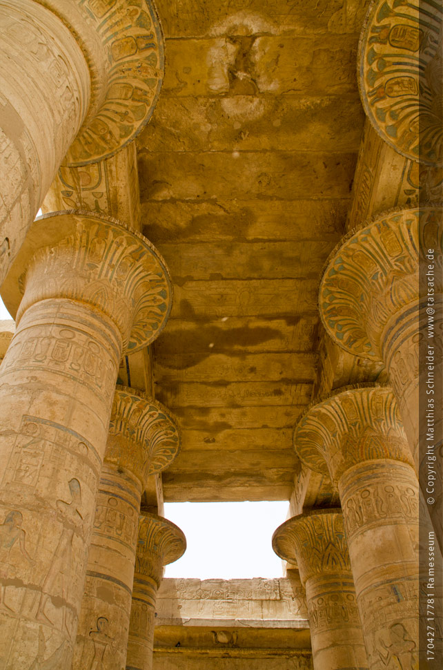 Fotografie (c) Matthias_Schneider Ägypten 170427_17781_Ramesseum - Säulenhalle