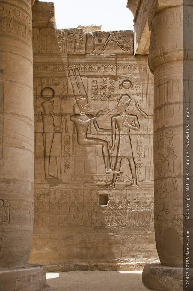 Fotografie (c) Matthias_Schneider Ägypten 170427_17788_Ramesseum - Säulenhalle