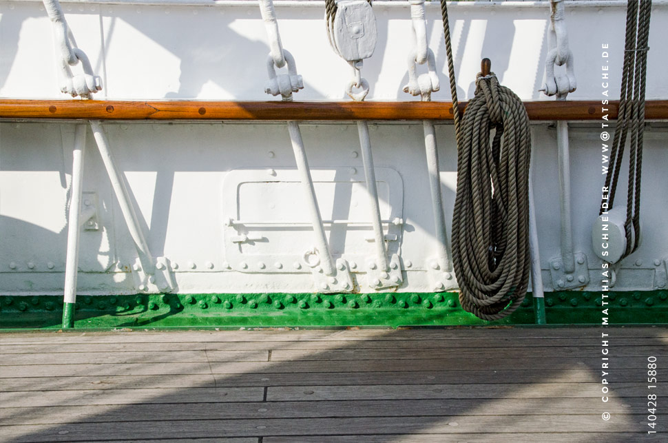 Fotografie Matthias Schneider 140428-15880 Hamburger Hafen - Rickmer Rickmers Deck