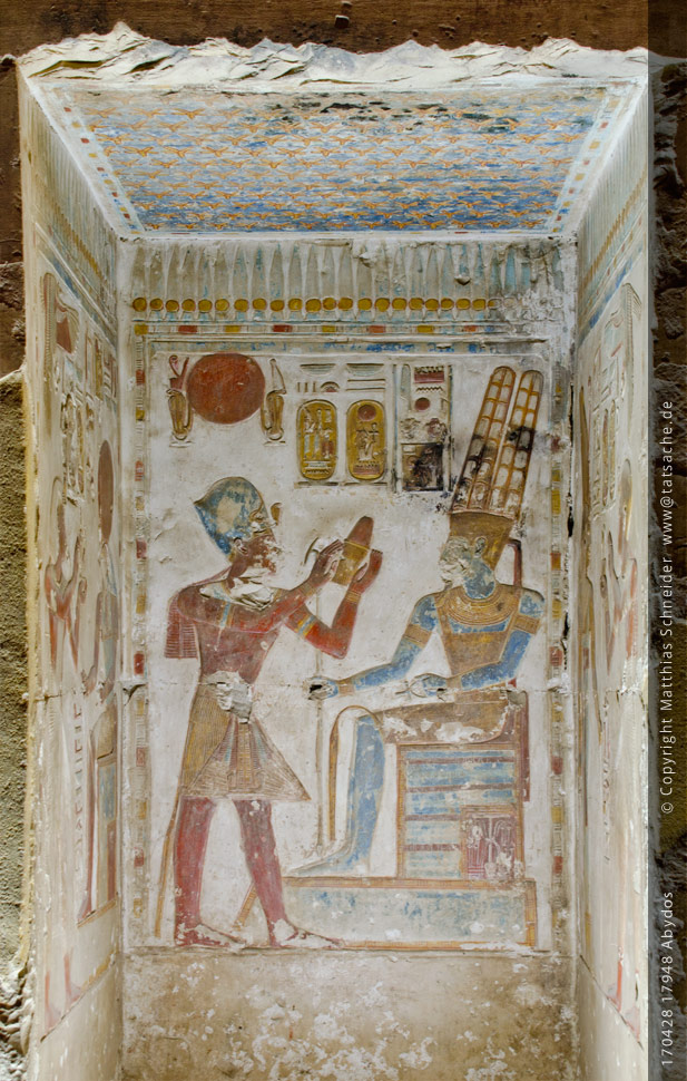 Fotografie (c) Matthias_Schneider Ägypten 170428_17948_Abydos_Nische_Farbe