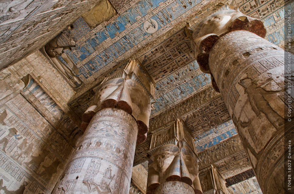 Fotografie (c) Matthias_Schneider Ägypten 170428_18022_Hathor-Tempel_Dendera