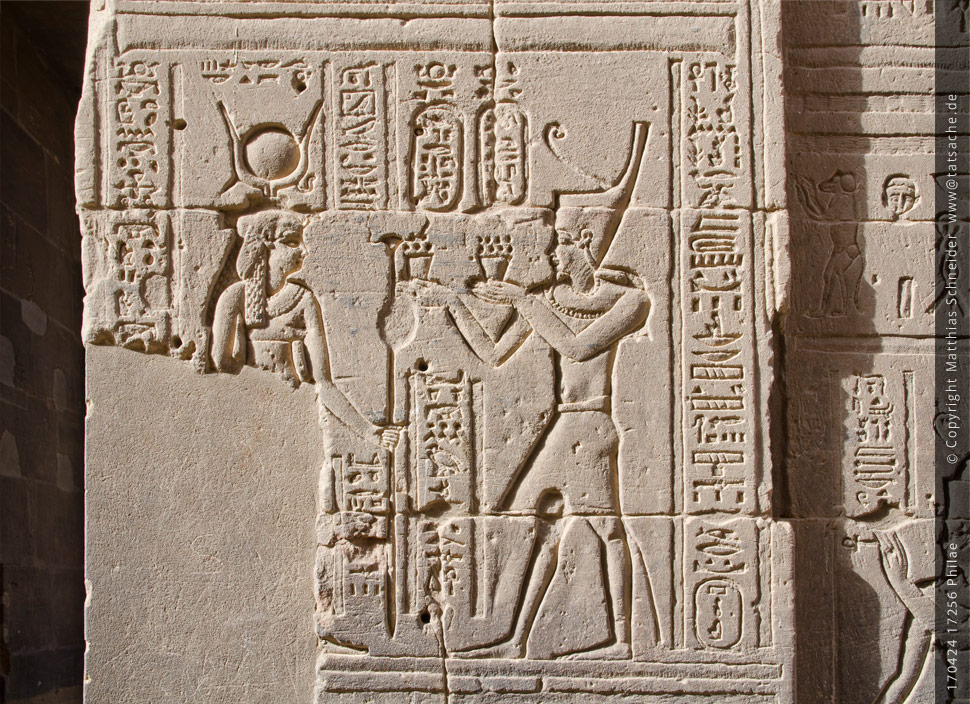 Fotografie (c) Matthias_Schneider Ägypten 170424_17256_Philae-Tempel_Detail