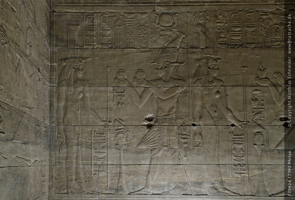 Fotografie (c) Matthias_Schneider Ägypten 170424_17292_Philae-Tempel_Relief